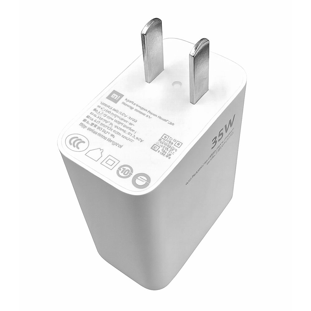 Imagen 2 del producto Cargador de pared Xiaomi MDY-11-EX 33W, puerto USB Tipo-C, blanco + Cable