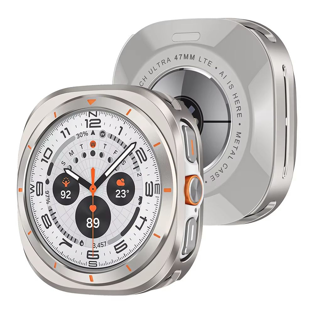 Imagen 1 del producto Funda metal titanio y cristal zafiro sintético para Samsung Galaxy Watch Ultra 47mm, acabado mate