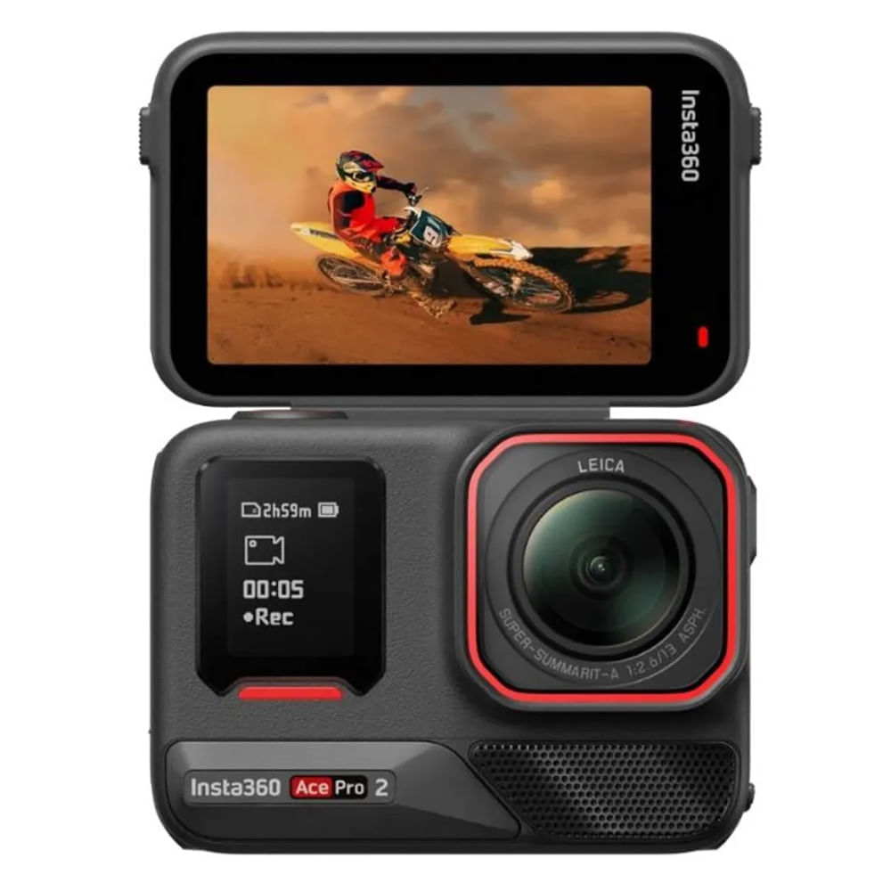 Imagen 1 del producto Cámara de acción Insta360 Ace Pro2 8K Standard, estabilización FlowState, resistente al agua, batería de larga duración, negro