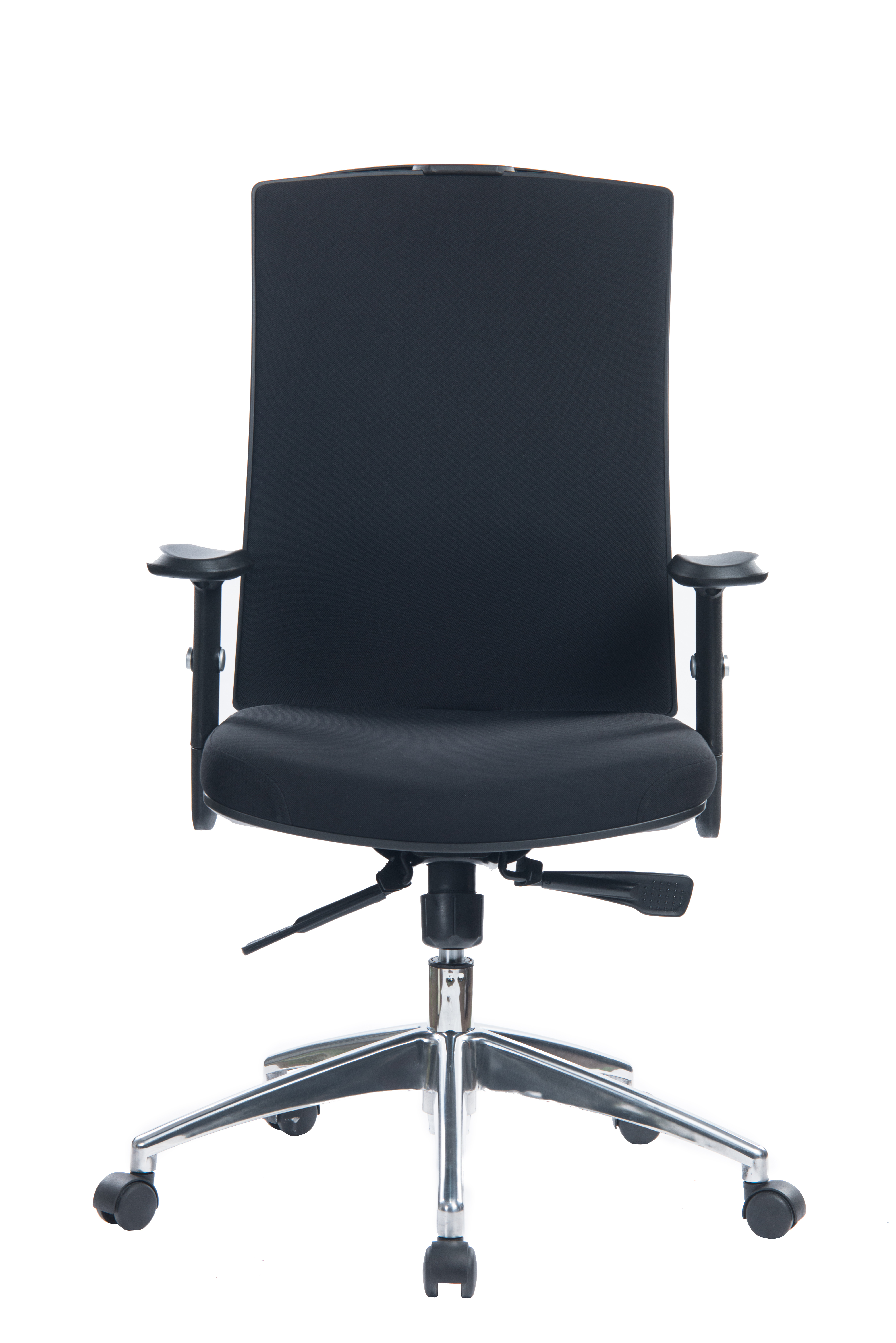 Imagen 2 del producto Silla ergonómica Venso RTA-8922BY-1, respaldo y lumbar regulables, Syncro, brazos ajustables, base aluminio, negro