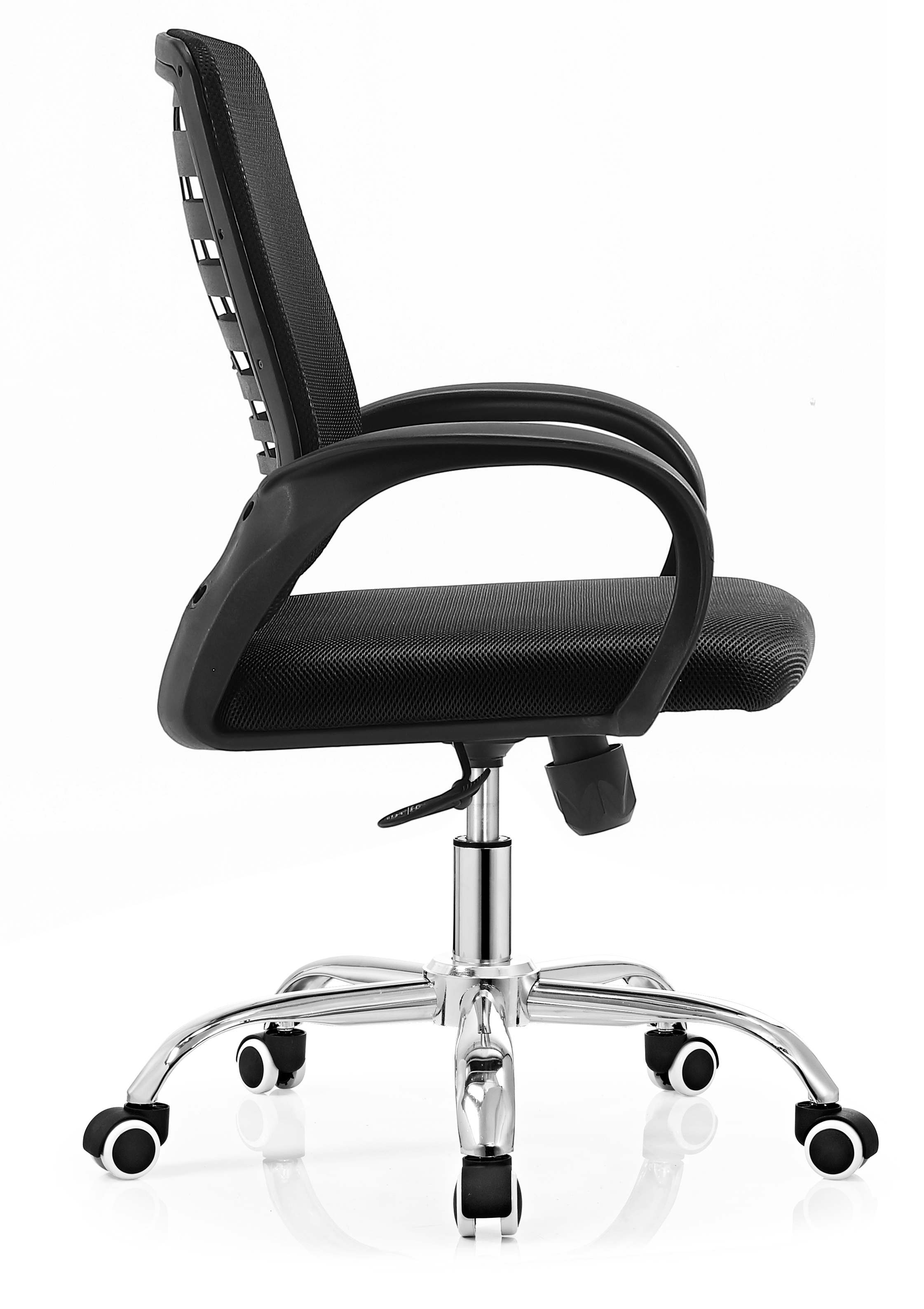 Imagen 2 del producto Silla ejecutiva Venso RTA-UT5B008BPT, malla negro, mecanismo basculante, brazos fijos, base cromada