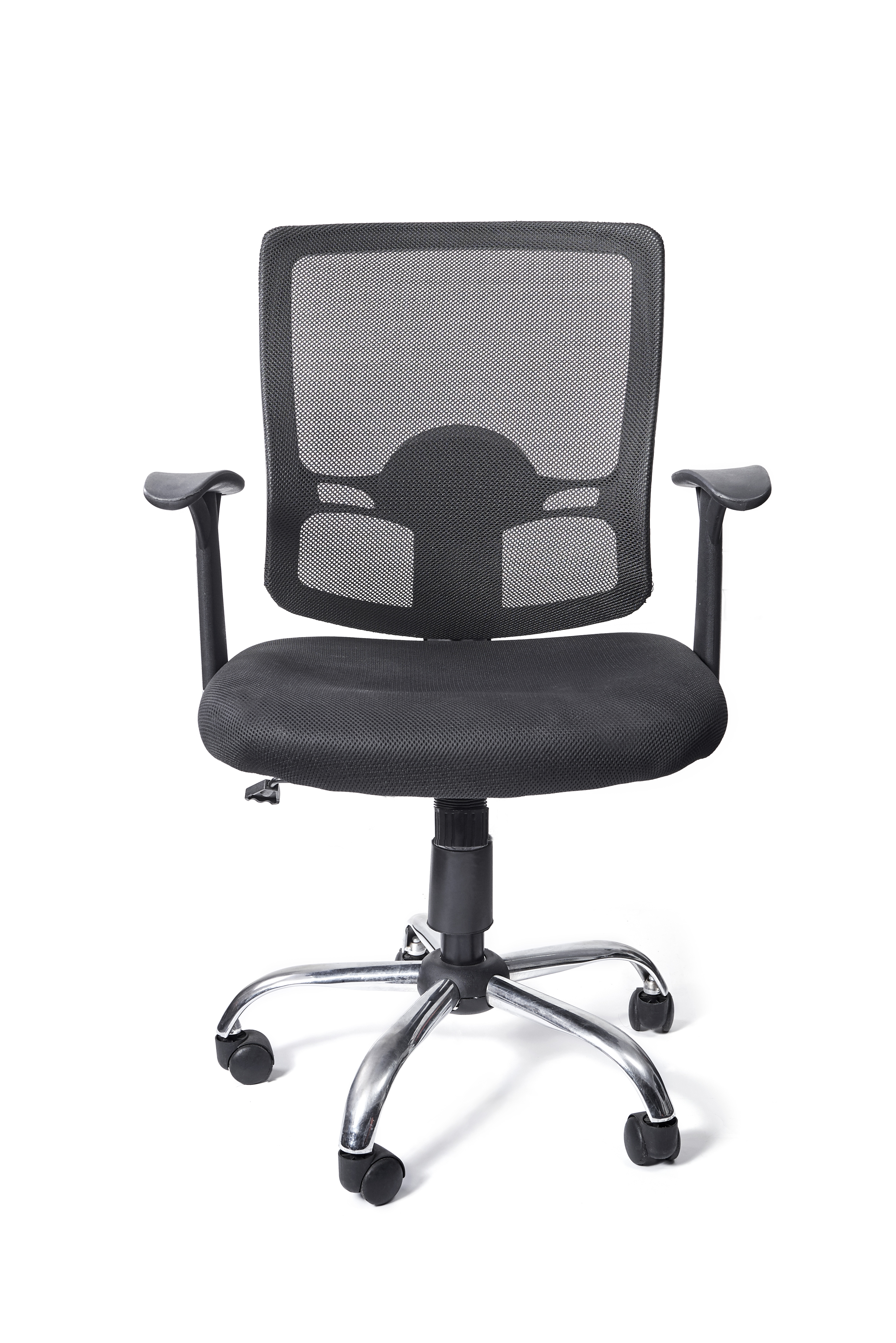 Imagen 2 del producto Silla ejecutiva Venso RTA-420L, respaldo malla, soporte lumbar regulable, brazos fijos, base cromada, negro