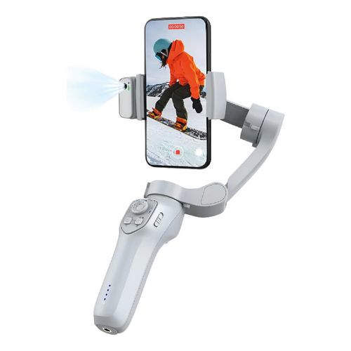 Estabilizador iSleeky L7C Pro Plus+, 3 ejes, IA, luz LED, control por gestos, batería 4000mAh, compatible Android e iOS