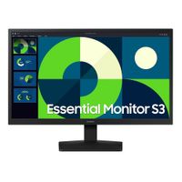 Monitor plano Samsung 22"" Essential S3 LS22D310EALXPE, Panel VA, FHD (1920X1080), 75Hz, 5ms, entradas HDMI/VGA