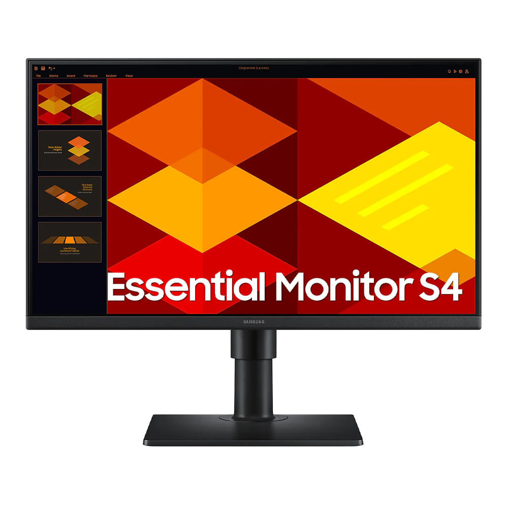 Monitor plano Samsung 22” Essential S4 LS22D400GALXPE, Panel IPS, FHD (1920X1080), 100Hz, 5ms, entradas HDMI/DisplayPort