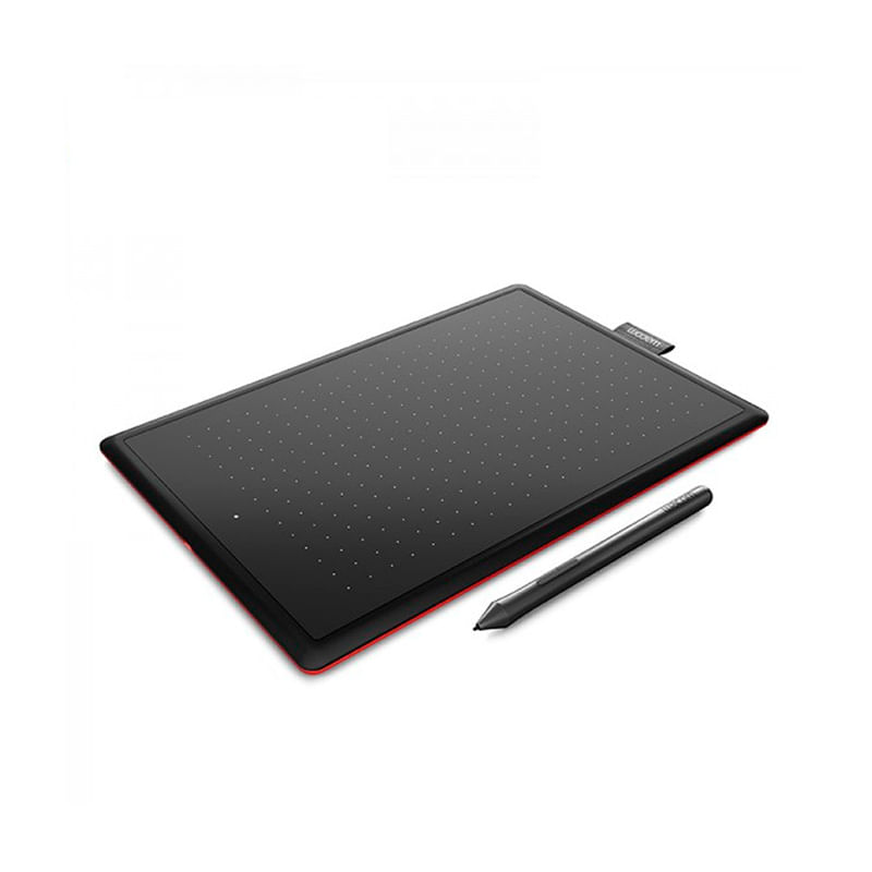 Tableta gráfica Wacom One Medium CTL672K1A, 216x135mm, 2048 niveles presión, lápiz, USB, compatible Windows y Mac, negro