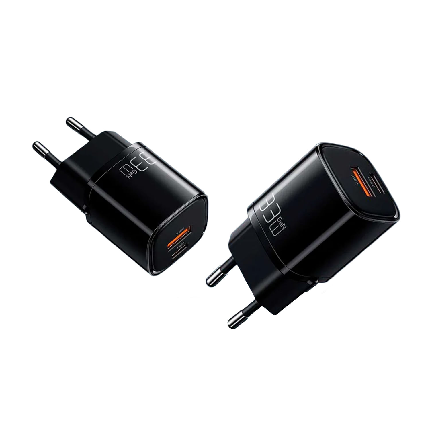 Imagen 2 del producto Cargador MCdodo USB-C y USB-A 33W, carga rápida PD/QC, doble puerto, compacto, negro, modelo CH-6512