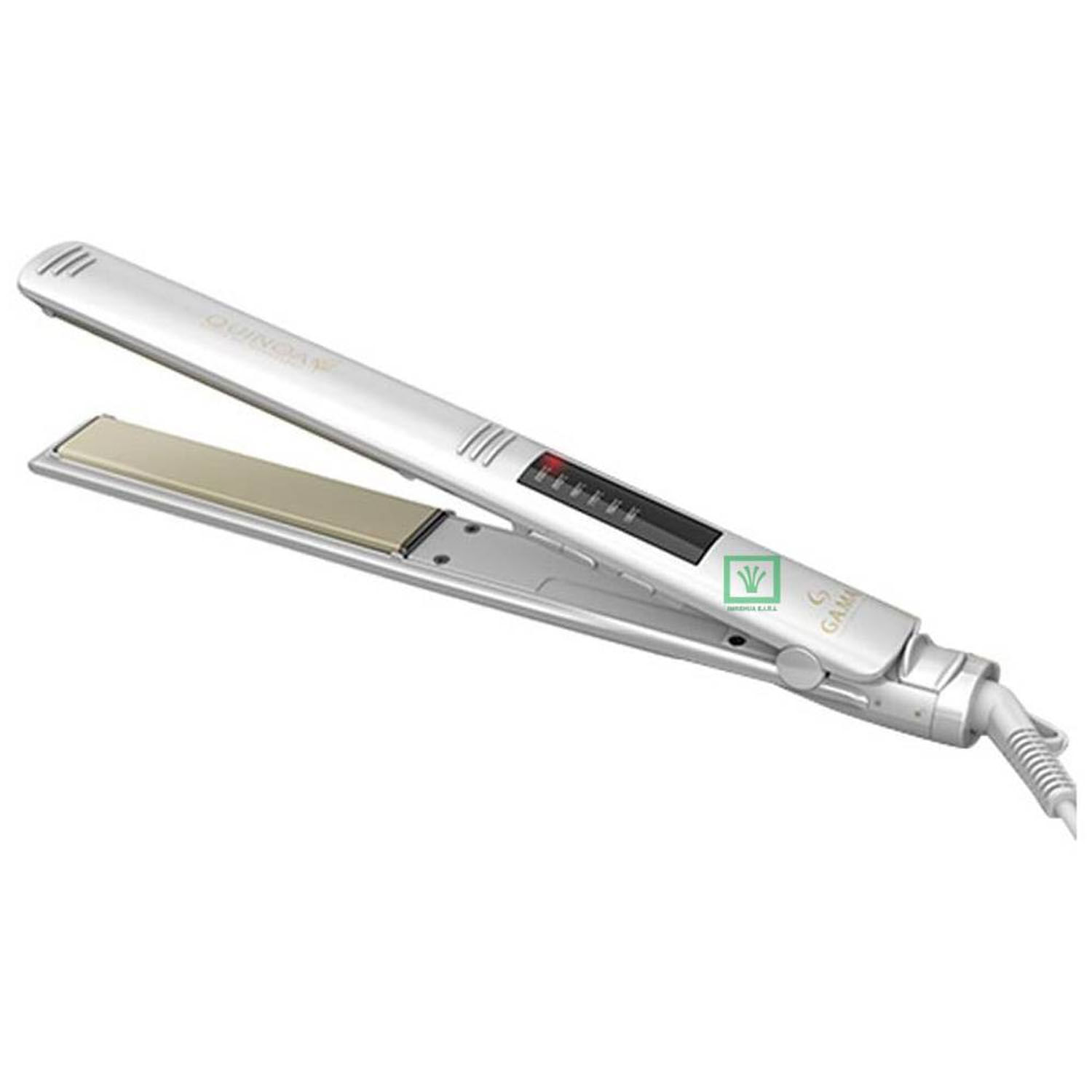 Plancha Elegance Led con aceite de quinoa y patines tourmaline, diseño ultra slim, temperatura regulable 150°C-230°C