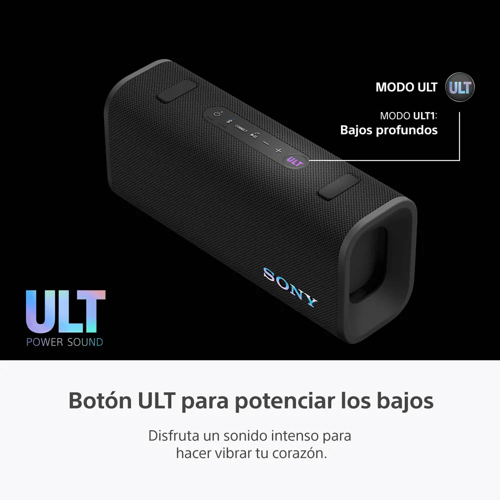 Imagen 2 del producto ⁠Parlante para fiesta Sony SRS-ULT30, waterproof, ULT FIELD 3, hasta 24 horas de reproducción, negro
