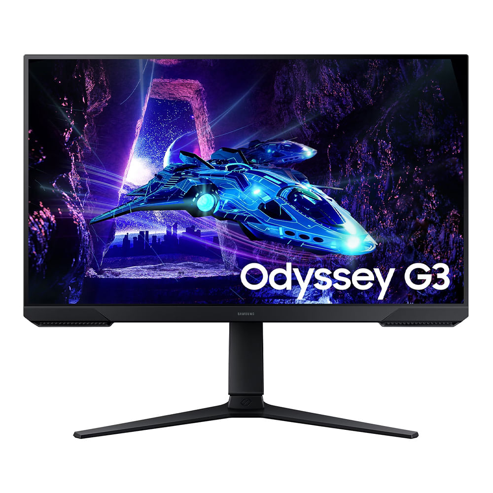 Monitor gamer Samsung 27" Odyssey G3 LS27DG300ELXPE plano, Panel VA, FHD (1920 x 1080), 180Hz, 1ms, entradas HDMI/DisplayPort, AMD FreeSync