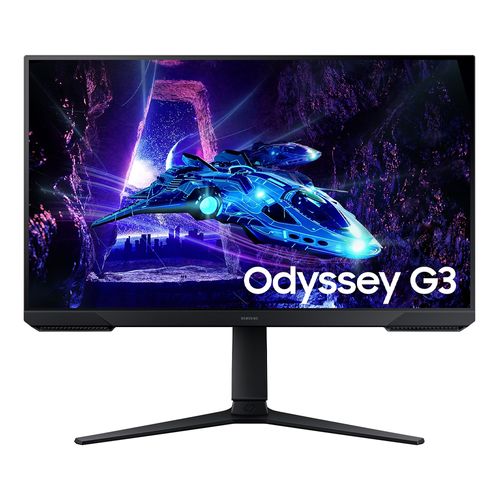 Monitor gamer Samsung 27" Odyssey G3 LS27DG300ELXPE plano, Panel VA, FHD (1920 x 1080), 180Hz, 1ms, entradas HDMI/DisplayPort, AMD FreeSync