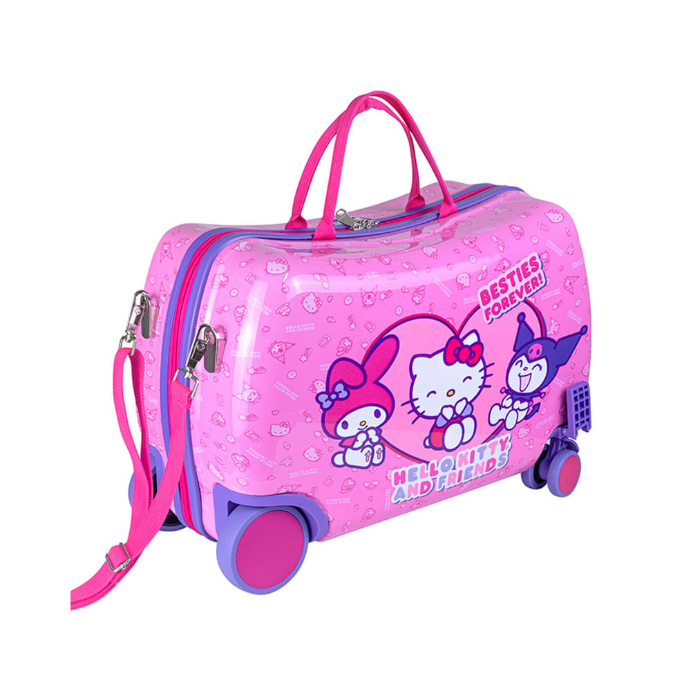 Imagen 2 del producto Maleta bolso infantil Hello Kitty School Carry-On, ruedas, correa ajustable, soporta hasta 10 kg