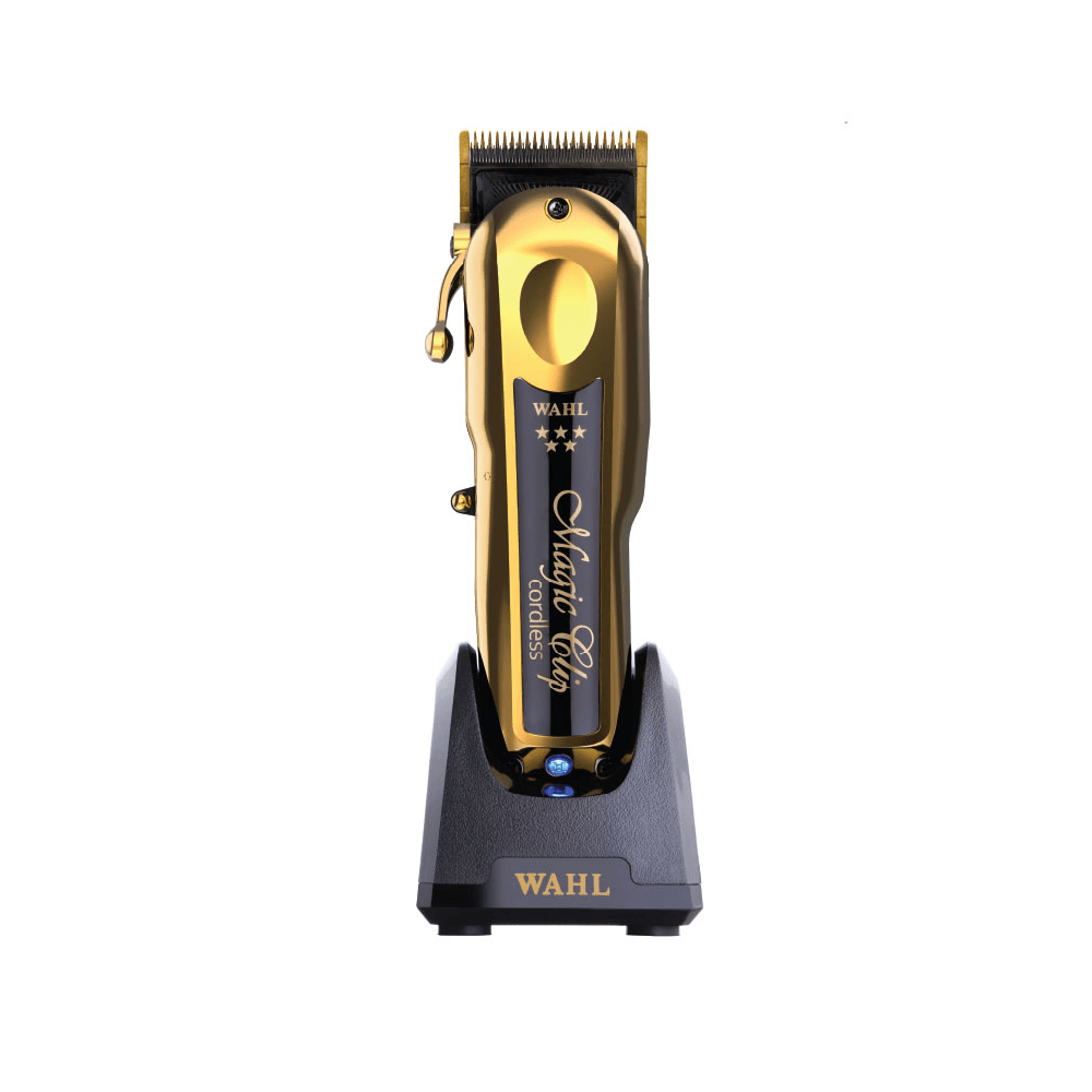 Imagen 2 del producto Cortadora Wahl Professional Magic Clip Cordless Gold, motor 6500 rpm, cuchilla crunch, 8 peines premium, base cargador