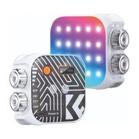 Luz LED RGB portátil K&F Concept KF34.036V1, 60 LEDs, 2500K-9900K, batería 2000mAh