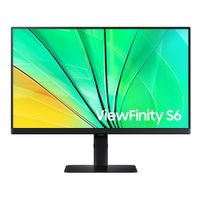 Monitor plano Samsung 24"" ViewFinity S6 LS24D600EALXPE, Panel IPS, QHD (2560x1440), 100Hz, 5ms, entradas HDMI/DisplayPort, fácil instalación