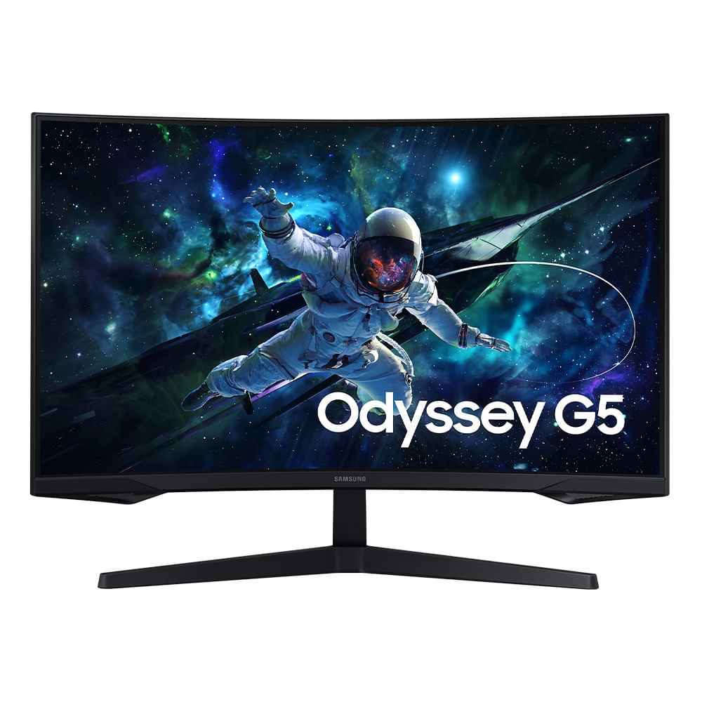 Monitor gamer Samsung 32” Odyssey G5 LS32CG552ELXPE curvo, Panel VA, QHD (2560x1440), 165Hz, 1ms, entradas HDMI/DisplayPort, AMD FreeSync