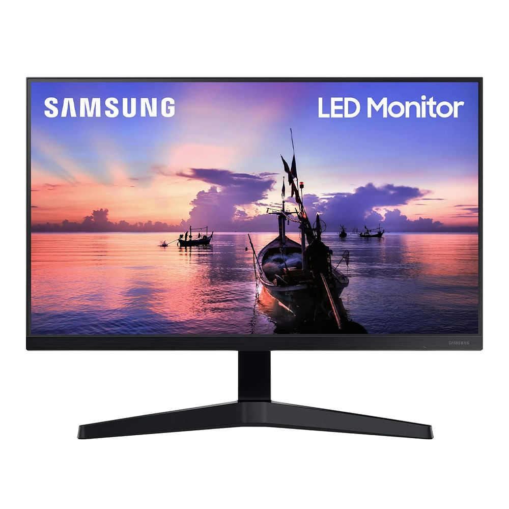 Monitor plano Samsung 22'' Led LF22T350FHLXPE, Panel IPS, FHD (1920x1080), 75Hz, 5ms, entradas HDMI/VGA, bordes ultra delgados