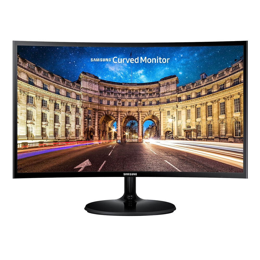 Monitor curvo Samsung 24” LC24F390FHLXPE Led, Panel VA, FHD (1920x1080), 60Hz, 4ms, entradas HDMI/VGA, AMD FreeSync