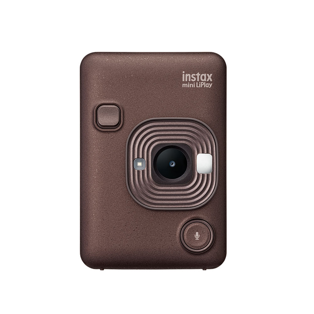 Cámara instantánea híbrida Fujifilm Instax Mini LiPlay Bronze, impresión desde smartphone, filtros, marcos y audio QR