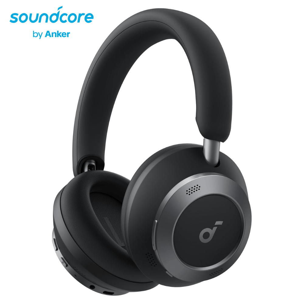 Imagen 2 del producto Audífonos SoundCore Space One Pro con cancelación activa de ruido, Bluetooth 5.3, hasta 60 horas de batería, negro