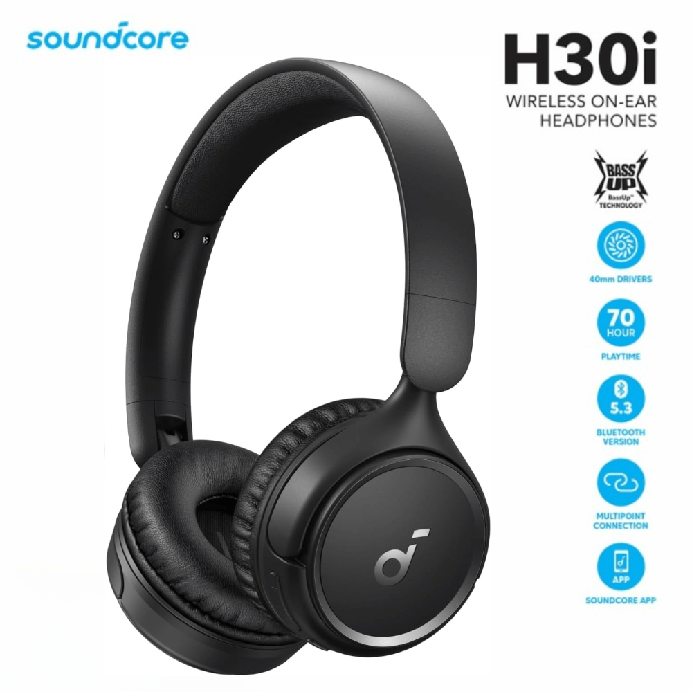 Imagen 2 del producto Audifonos Soundcore H30i inalámbricos, bluetooth 5.3, hasta 70h autonomía, carga rápida