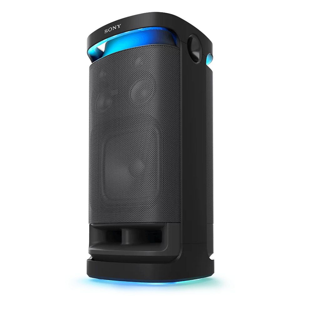 Parlante de torre bluetooth Sony SRS-XV900, inalámbrico, para fiestas, mega bass, hasta 25 horas de reproducción, negro