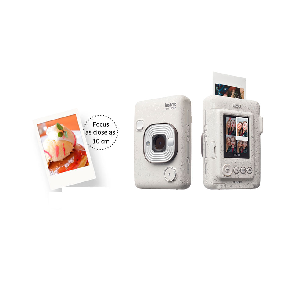 Imagen 2 del producto Cámara Fujifilm Instax Mini LiPlay blanco+ película x20, impresión desde smartphone, audio QR, filtros y marcos