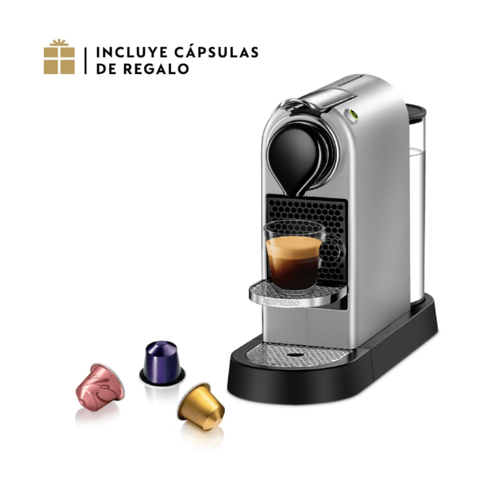 Imagen 2 del producto Cafetera Citiz Original Nespresso, diseño retro-moderno, capacidad de 1 litro, gris