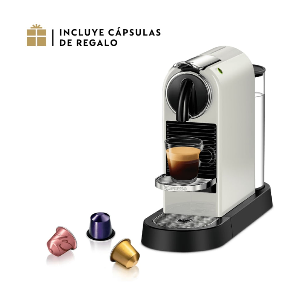 Imagen 2 del producto Cafetera Nespresso Citiz Original, 1260W, blanco + Espumador de leche Aeroccino 3, negro