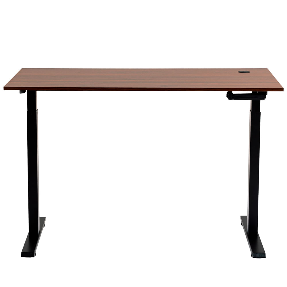 Escritorio regulable manual Dreizt XDesk 120x60cm, tablero MDF resistente, estructura de acero