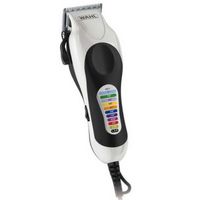 Cortadora de cabello Wahl Color Pro USA 79752-018 con 14 peines guía de colores, cuchillas autoafilantes de acero al carbon