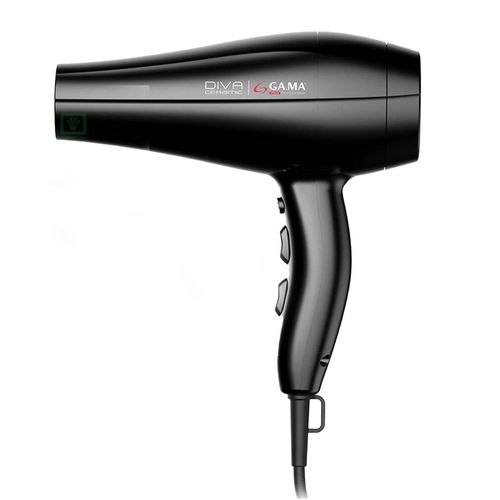 Secadora profesional Gama Diva Ceramic Ion 2300W con 3D Therapy, 2 velocidades, 3 temperaturas, motor AC, Cool Shot