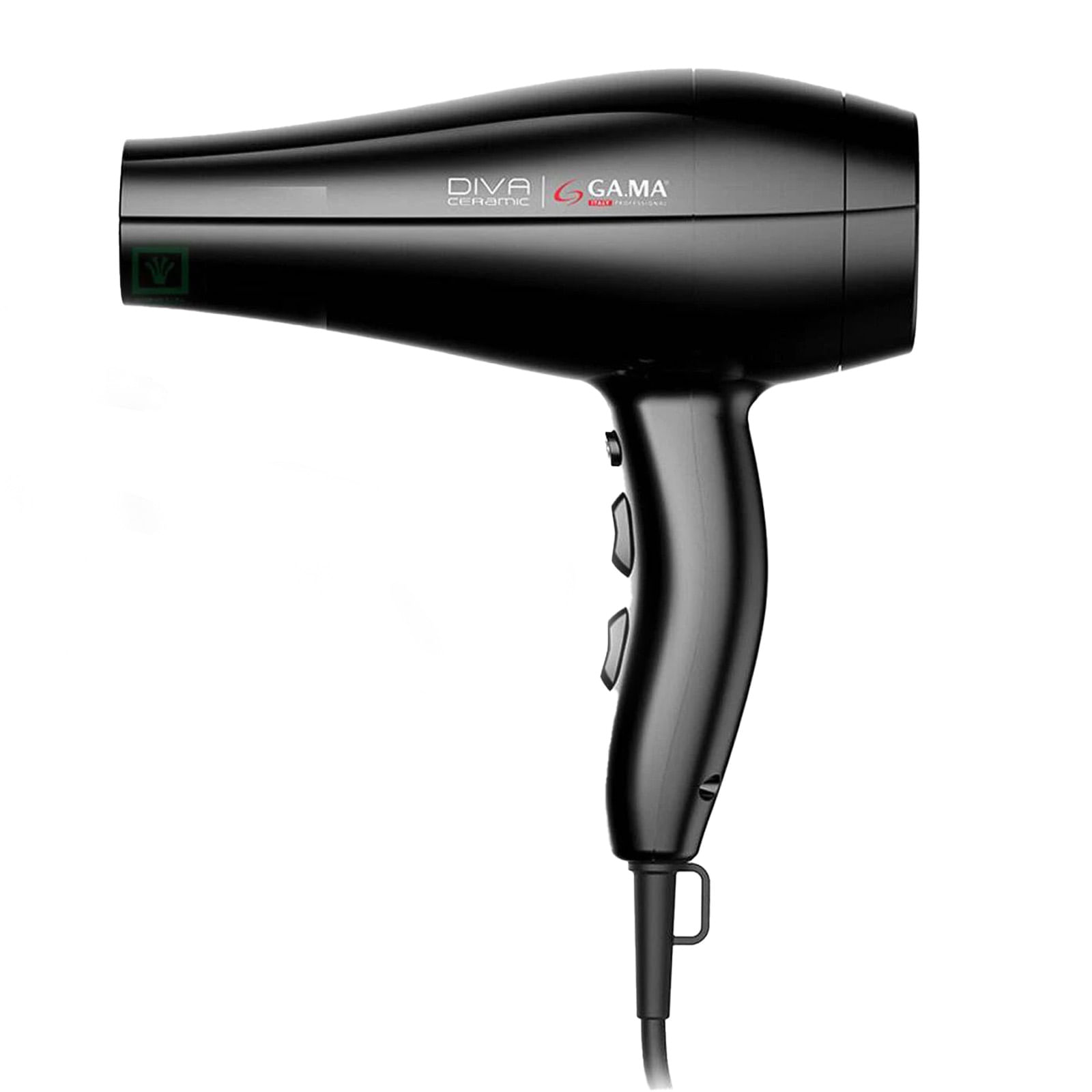 Secadora profesional Gama Diva Ceramic Ion 2300W con 3D Therapy, 2 velocidades, 3 temperaturas, motor AC, Cool Shot