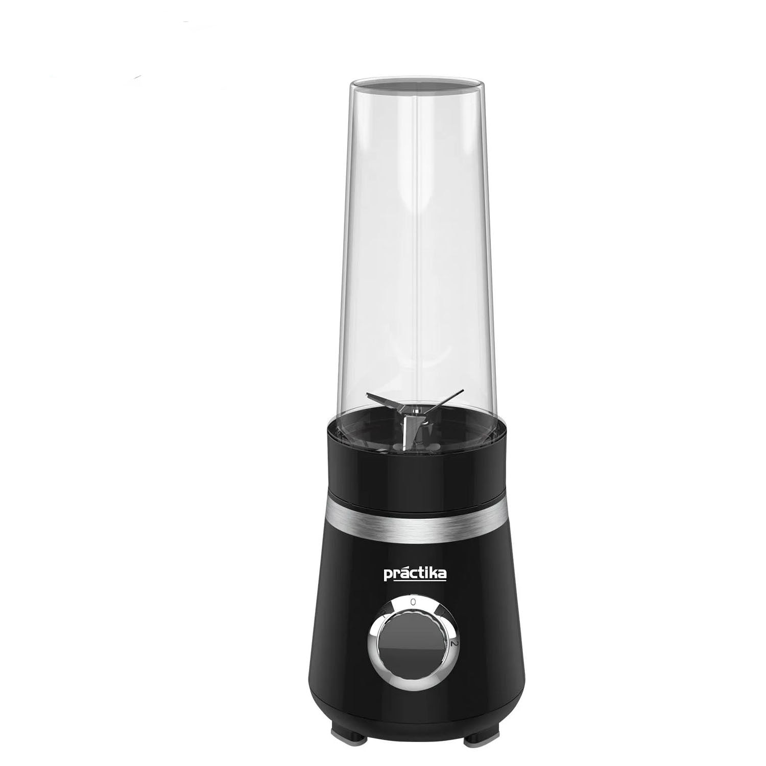MiniLicuadora Practika Shake To Go con motor 500W de cobre, vaso portátil de 600 ml, 2 velocidades con función pulso