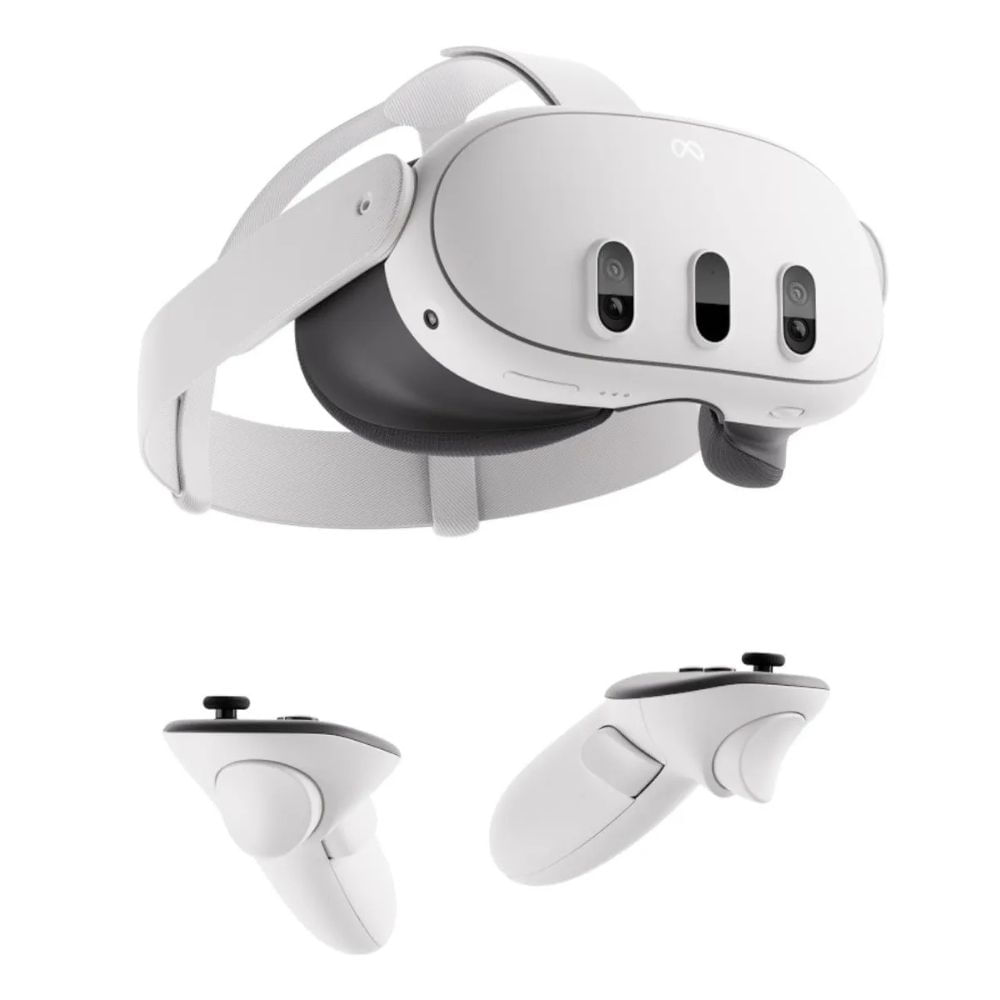 Imagen 1 del producto Lentes de realidad virtual Meta Quest 3 512GB, inalámbricas, gráficos avanzados y diseño ergonómico, blanco
