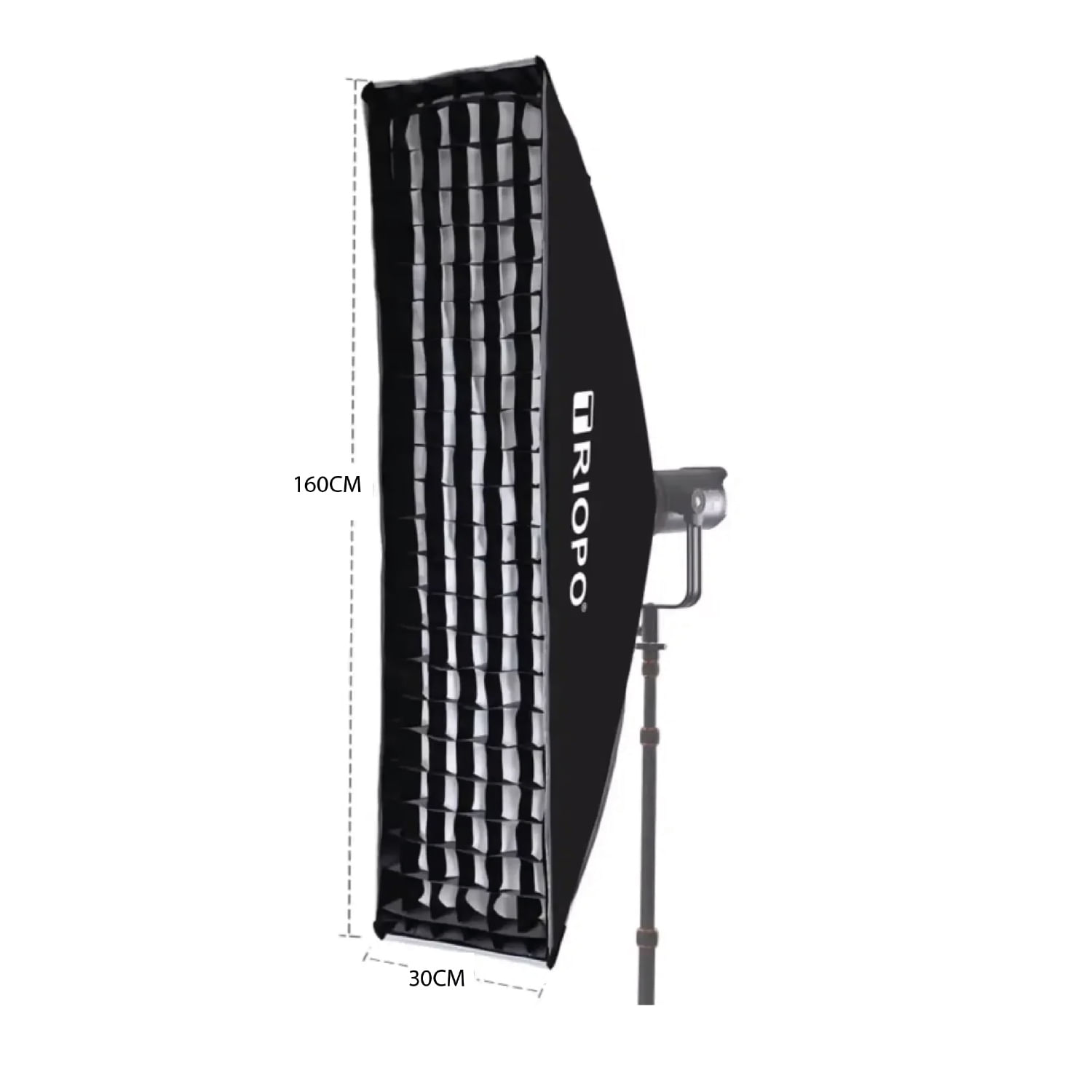 Imagen 2 del producto Softbox Rectangular Triopo K3 30x160cm, tipo strip, compatible Bowens, montaje rápido