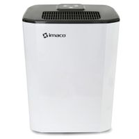 Deshumedecedor Imaco DHE1002 con panel digital, filtro de carbón activado, tanque 2.5 litros