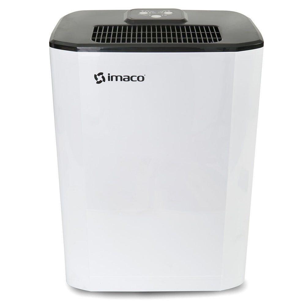Deshumedecedor Imaco DHE1002 con panel digital, filtro de carbón activado, tanque 2.5 litros