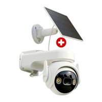 Cámara de seguridad IMOU CELL PT Wi-Fi 2K con visión 360°, batería recargable, panel solar tipo C, audio bidireccional