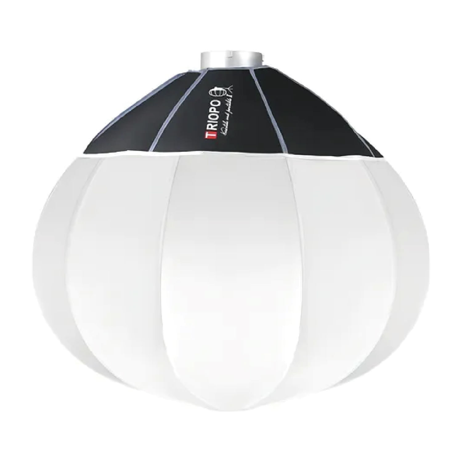 Imagen 1 del producto Softbox esférico Triopo KQ-85 tipo linterna, 85 cm de diámetro, plegable, luz suave 360°, montura Bowens universal
