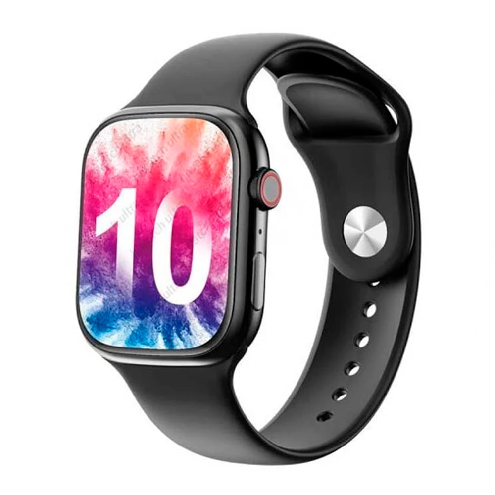 Smartwatch T900 Pro Max Serie 10 Evo pantalla HD, llamadas bluetooth, monitoreo de salud, resistencia IPX6, batería hasta 48 horas, negro