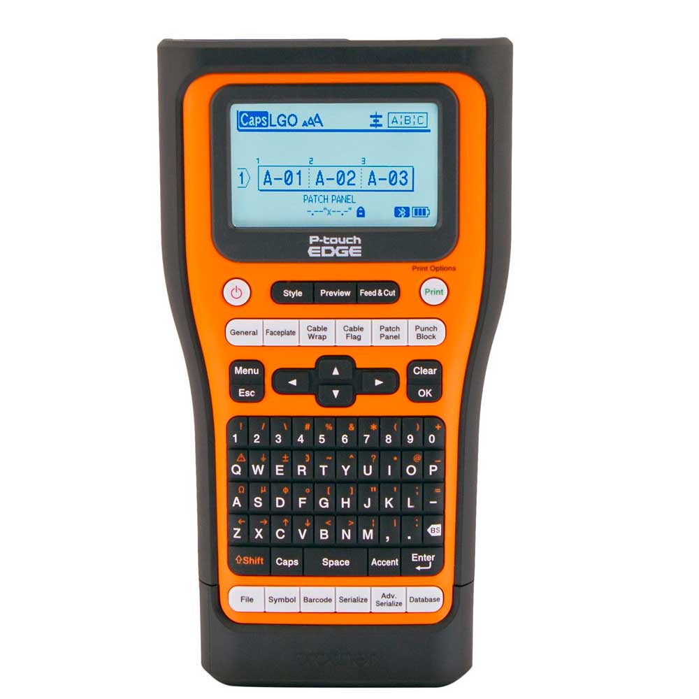 Rotulador Brother PTE560BTVP profesional, bluetooth, USB-C, corte automático, etiquetas TZe de 24 mm,