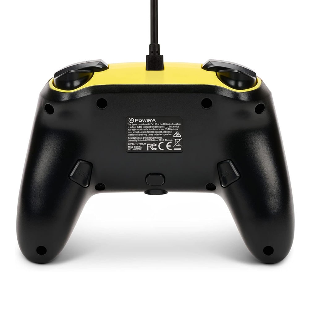 Imagen 2 del producto Mando con cable PowerA Pikachu Arcade para Nintendo Switch, botones asignables, audio 3.5 mm