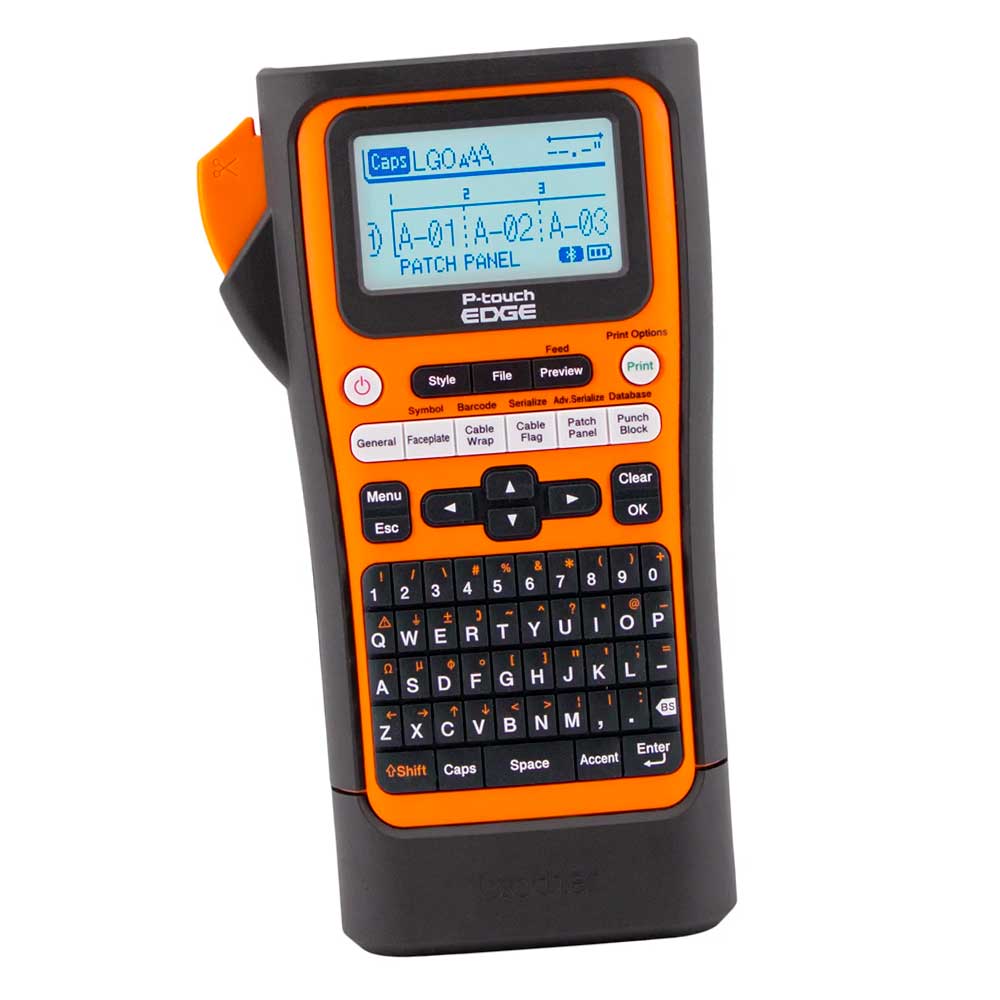 Rotuladora Brother PT-E310BTVP con bluetooth, pantalla LCD, batería recargable, compatibilidad con cintas TZe