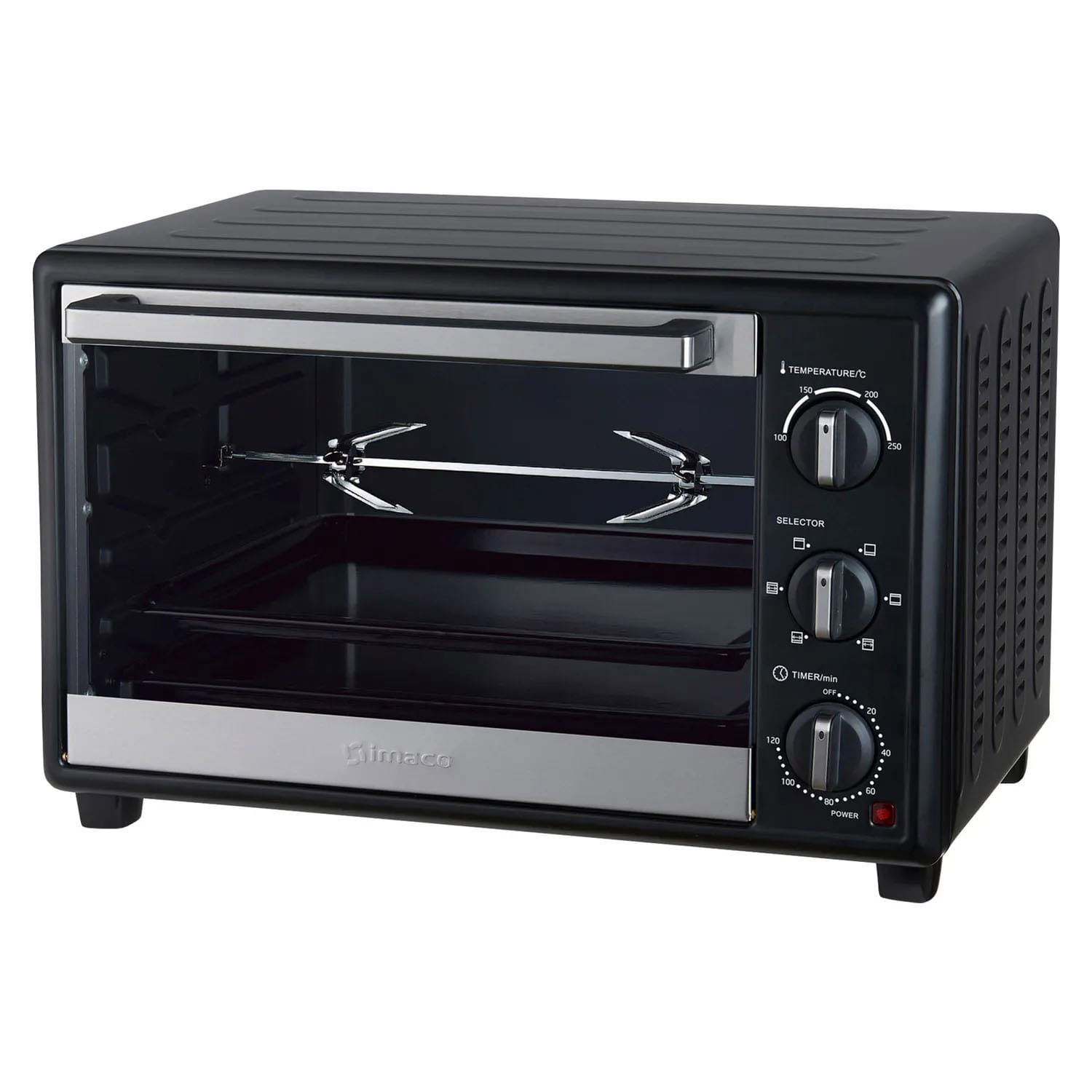 Imagen 2 del producto Horno eléctrico Imaco HES35R de 35 litros, 1500W, con varilla rosticera, timer 120 min, temperatura hasta 250°C