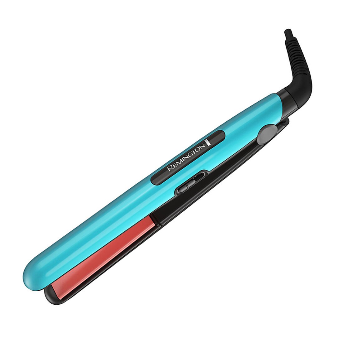 Plancha alisadora Ceramic Colors, placas cerámicas flotantes 25x100mm, 2 temperaturas, cable giratorio, azul