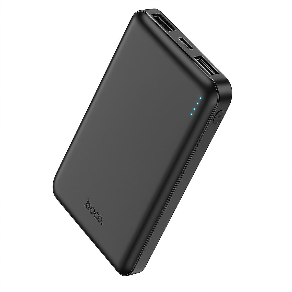 Power Bank Hoco 10000mAh con carga rápida, puertos USB múltiples