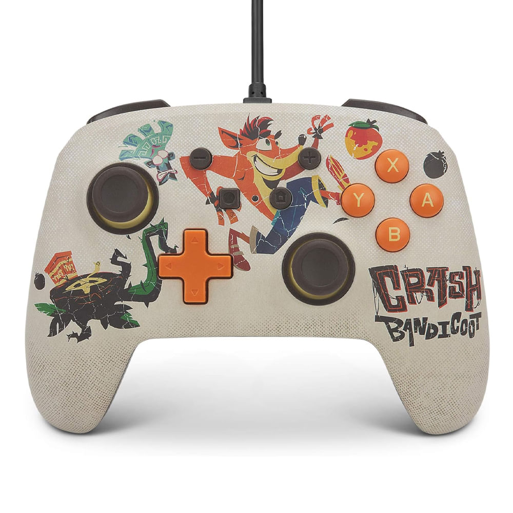 Imagen 1 del producto Mando con cable PowerA Crash Bandicoot 4, edición crema para Switch, audio 3.5 mm