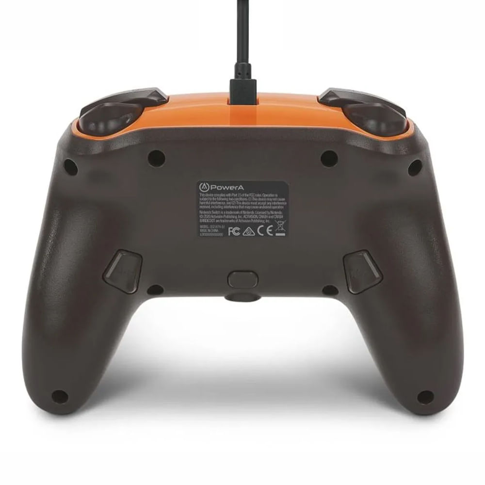 Imagen 2 del producto Mando con cable PowerA Crash Bandicoot 4, edición crema para Switch, audio 3.5 mm