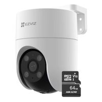 Cámara de seguridad Ezviz H8C Full HD para exteriores, visión nocturna + MicroSD 64GB, blanco